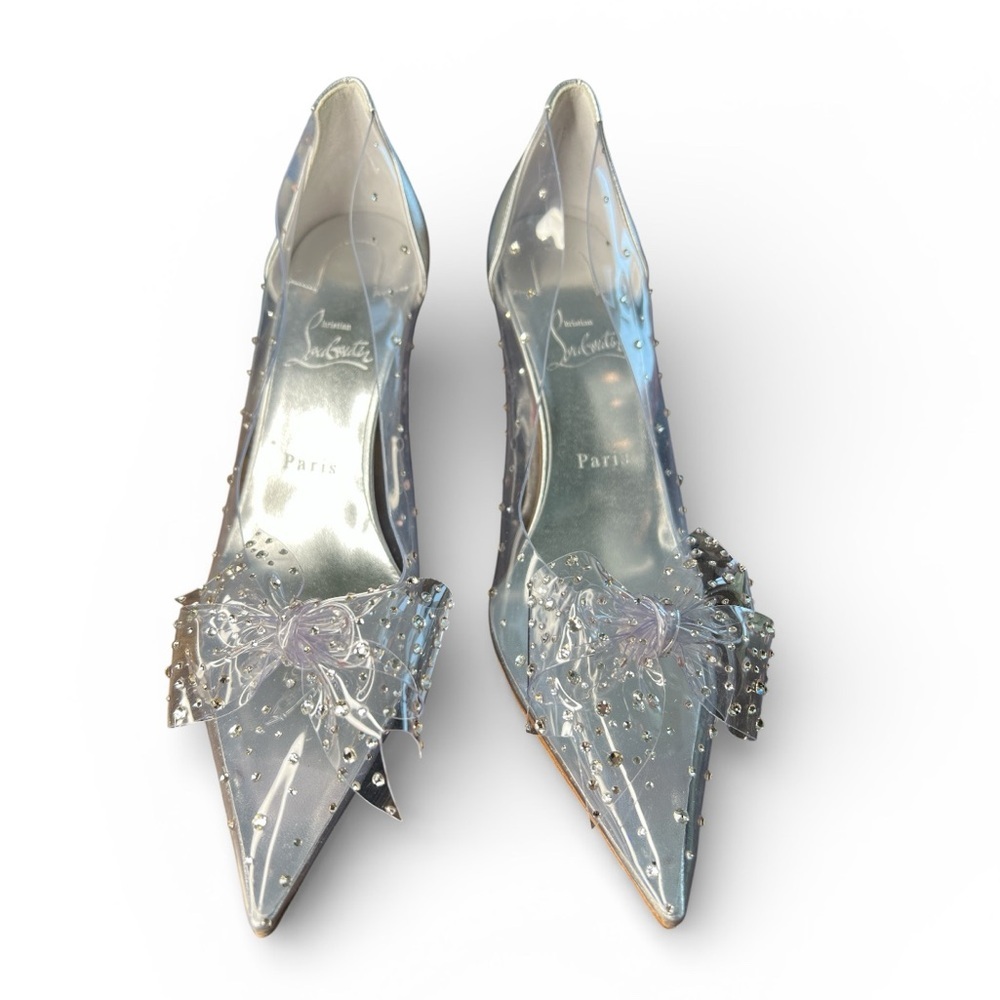 CHRISTIAN LOUBOUTIN Jelly 80 crystal embellished PVC pumps Size 39 NEW - Picture 3 of 6